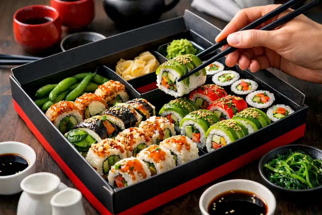 Wegetariańskie sushi Warszawa — dowóz pełen smaku