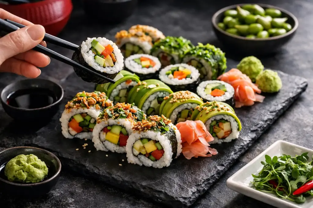 Przewodnik po wegetariańskich rolkach sushi